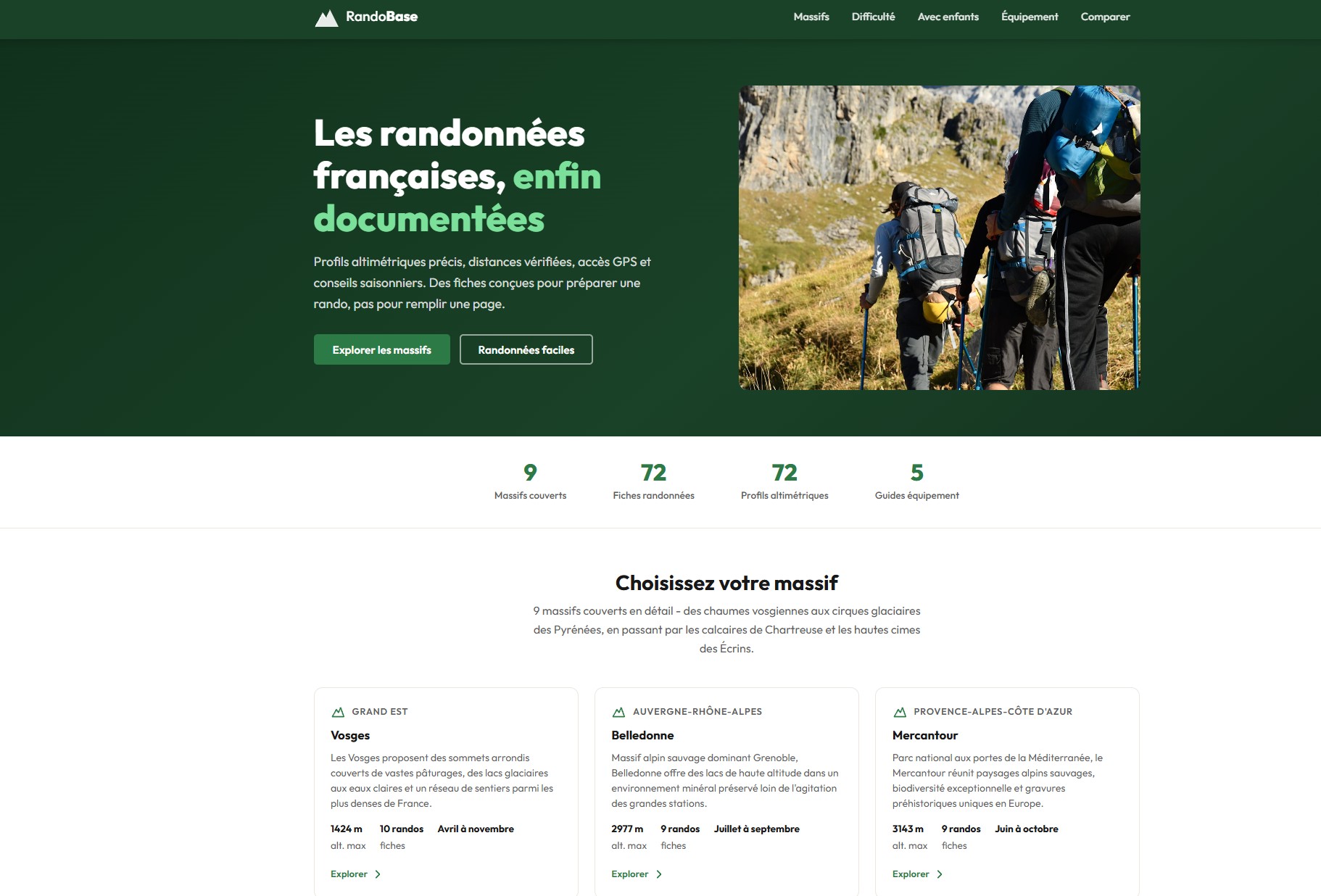 Randobase — site de référence randonnée